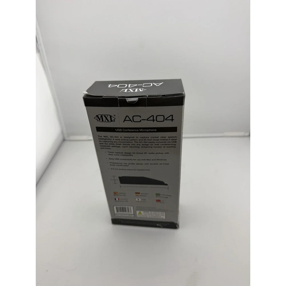 MXL AC-404 Portable USB Conferencing Microphone Black